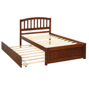 Platform Bed Wood Bed Frame With Trundle - R&R Furniture Gallery (Fountain Valley, CA)