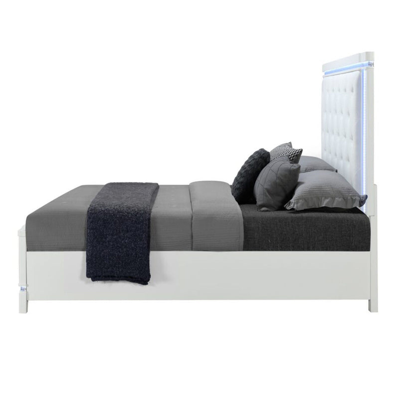 Adalid - Contemporary Bed With LED Lights - R&R Furniture Gallery (Fountain Valley, CA)