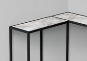 Corner Accent Console Table For Entryway, Unique L-Shaped Design - R&R Furniture Gallery (Fountain Valley, CA)