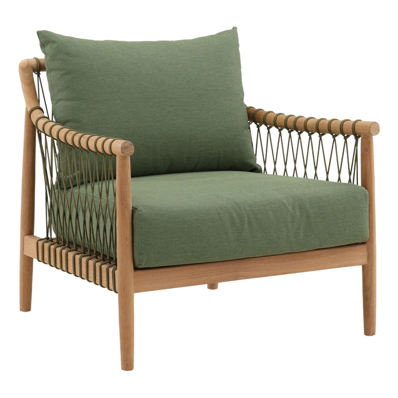 Tahoe - Outdoor Sofa Chair - Green And Natural