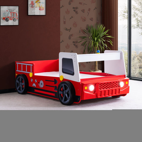 Firestall - Twin Bed, Red, Red