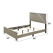 Joanna - Queen Bed With LED - Weathered Gray - R&R Furniture Gallery (Fountain Valley, CA)