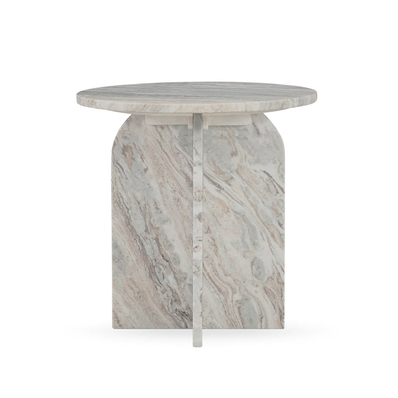 Reilly - Marble Round Table - R&R Furniture Gallery (Fountain Valley, CA)