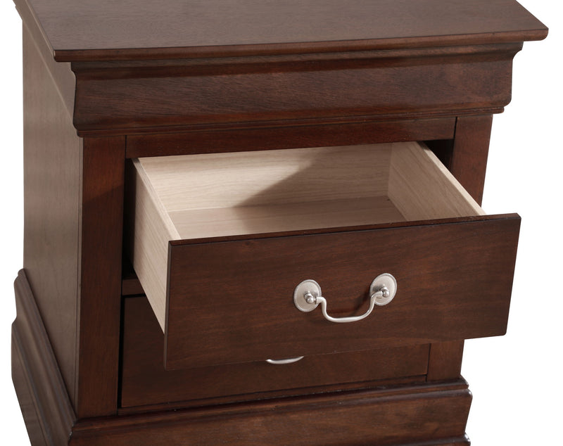 Louis Phillipe - Nightstand - Cappuccino - R&R Furniture Gallery (Fountain Valley, CA)