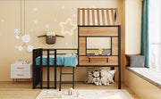 Loft Bed With Roof, Window, Guardrail, Ladder - R&R Furniture Gallery (Fountain Valley, CA)