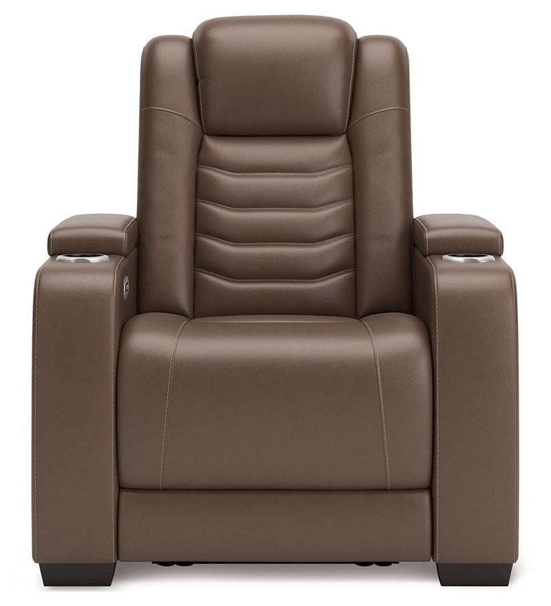 High Impact - Power Recliner / Adj Headrest - Tobacco - R&R Furniture Gallery (Fountain Valley, CA)