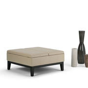 Dover - Multifunctional Lift Top Coffee Table Storage Ottoman - R&R Furniture Gallery (Fountain Valley, CA)