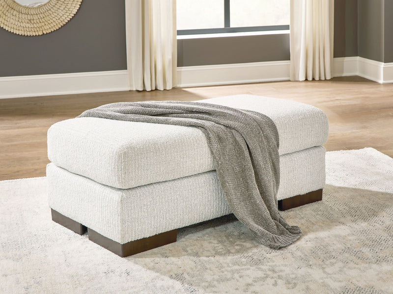 Hartside - Ottoman - Frosted - R&R Furniture Gallery (Fountain Valley, CA)