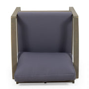 Noble House Samwell outdoor club arm chair with cushioned seat and backrest, ideal for patio or garden relaxation.