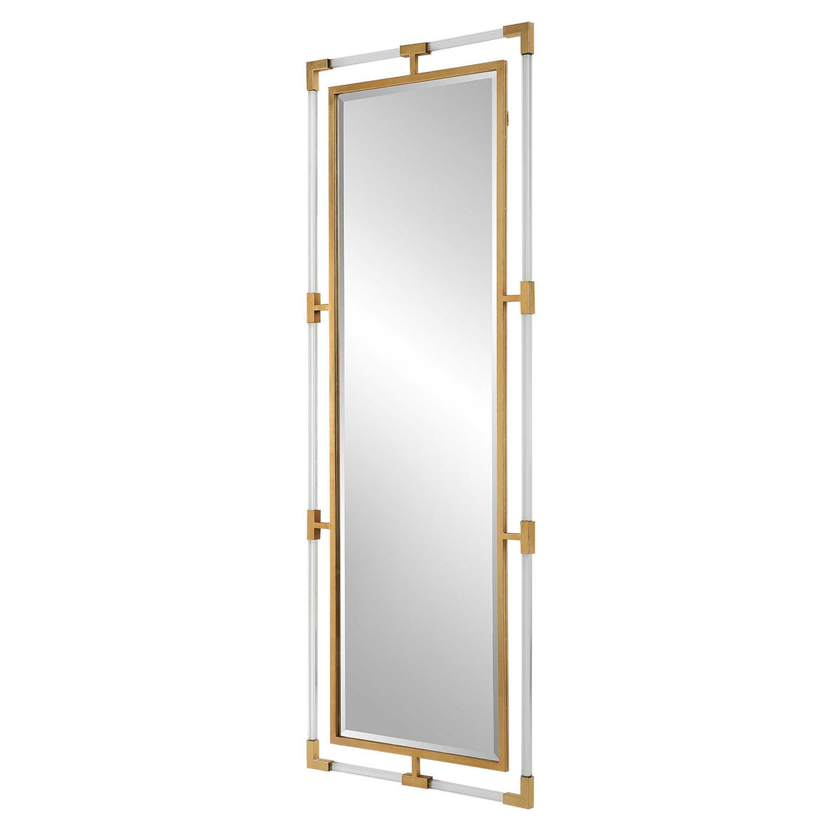 Uttermost Balkan iron wall mirror with a decorative frame, showcasing a stylish, reflective surface for modern home decor.