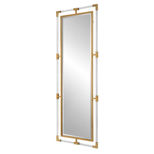 Uttermost Balkan iron wall mirror with a decorative frame, showcasing a stylish, reflective surface for modern home decor.