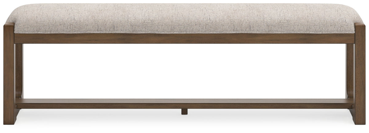 Cabalynn - Large Uph Dining Room Bench - Oatmeal / Light Brown - R&R Furniture Gallery (Fountain Valley, CA)