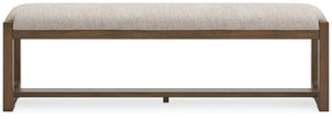 Cabalynn - Large Uph Dining Room Bench - Oatmeal / Light Brown - R&R Furniture Gallery (Fountain Valley, CA)