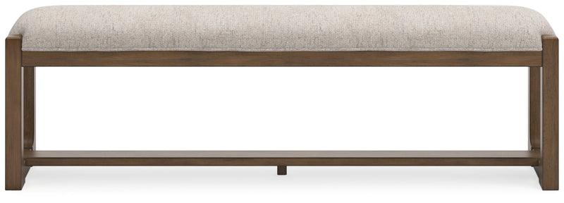 Cabalynn - Large Uph Dining Room Bench - Oatmeal / Light Brown - R&R Furniture Gallery (Fountain Valley, CA)