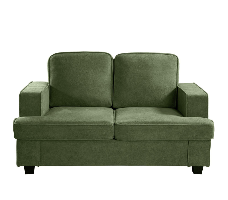 Modern Loveseat, Comfortable 2 Seater Couch With Deep Seating, Loose Back Cushions, Wide Arms - R&R Furniture Gallery (Fountain Valley, CA)