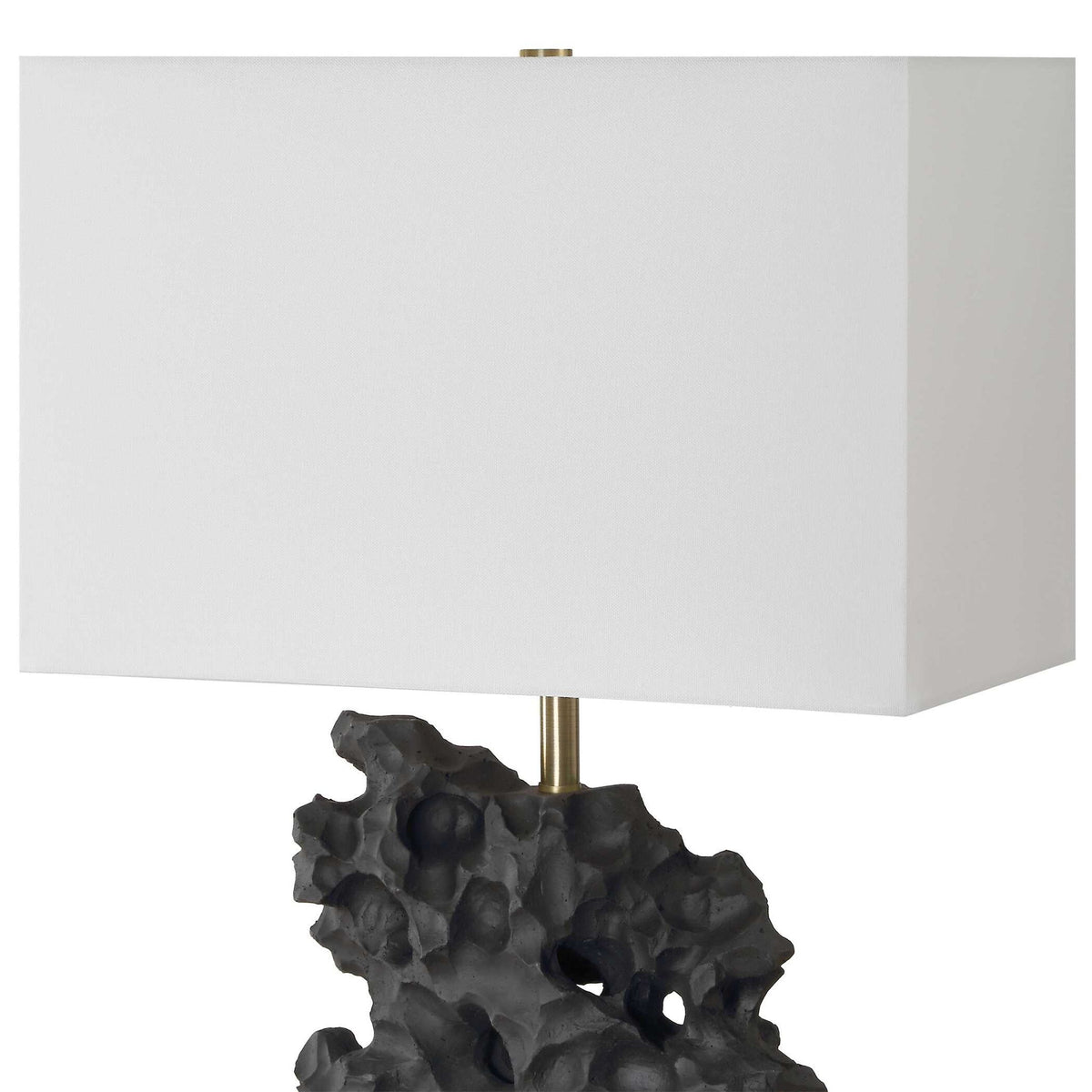 Basalt - Black Stone Table Lamp