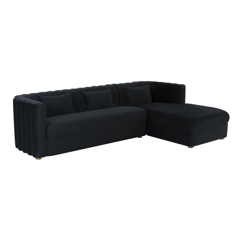 Callie - Velvet Sectional - RAF - R&R Furniture Gallery (Fountain Valley, CA)