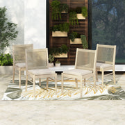 Cordoba - Dining Chair (Set of 2) Comfortable Armless Chairs - Beige - R&R Furniture Gallery (Fountain Valley, CA)