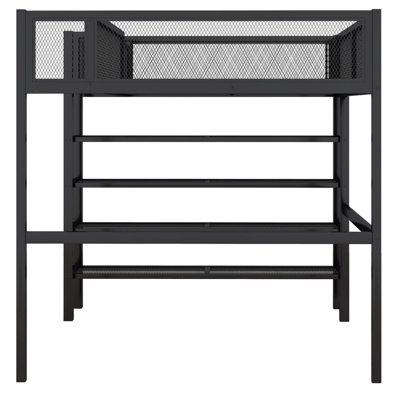 Loft Bed With 4 Tier Shelves And Storage - R&R Furniture Gallery (Fountain Valley, CA)