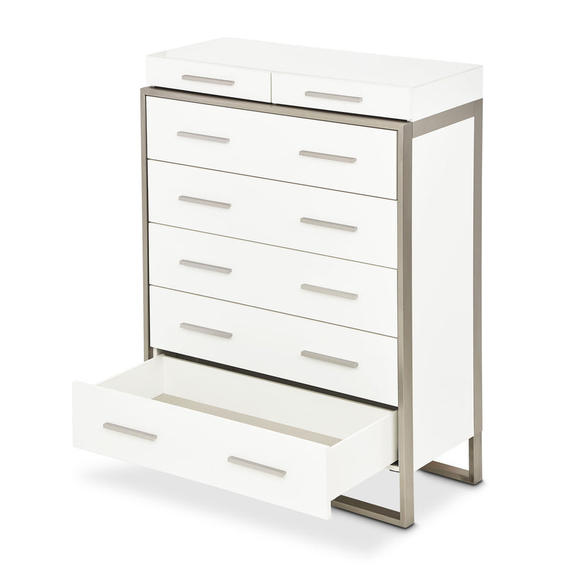 Marquee - 7-Drawer Chest - Cloud White - R&R Furniture Gallery (Fountain Valley, CA)