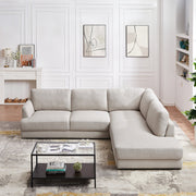Ashcroft Furniture Glander cozy sectional sofa with plush cushions and modern design, perfect for living room comfort.