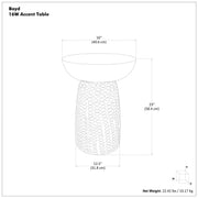 Boyd - Handcrafted Accent Table - R&R Furniture Gallery (Fountain Valley, CA)