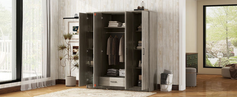 4 Door Wardrobe With 1 Drawer - R&R Furniture Gallery (Fountain Valley, CA)