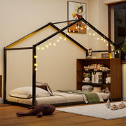 Bed House Frame With Shelves And Lights - R&R Furniture Gallery (Fountain Valley, CA)