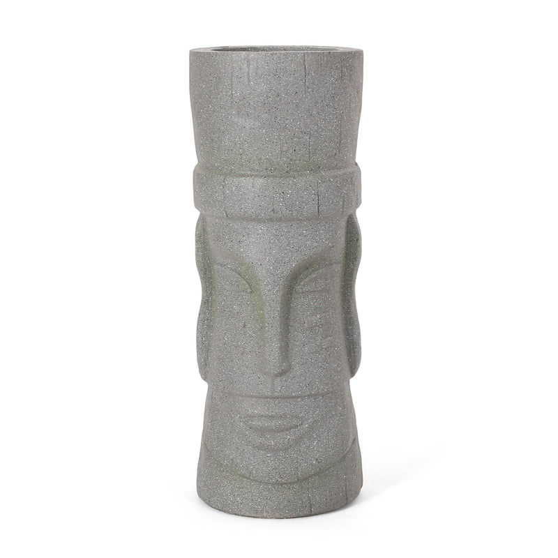 Classic Flower Planter With Magnesium Oxide Material - Stone Gray - R&R Furniture Gallery (Fountain Valley, CA)