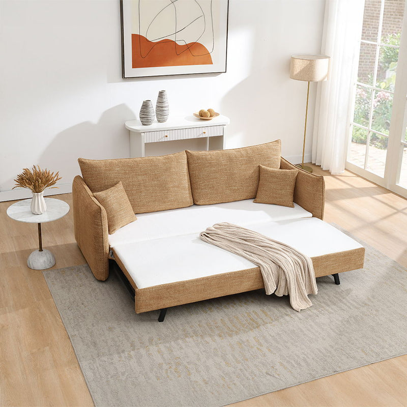 Cadie - Sofa With 2 Pillows - Mocha - R&R Furniture Gallery (Fountain Valley, CA)