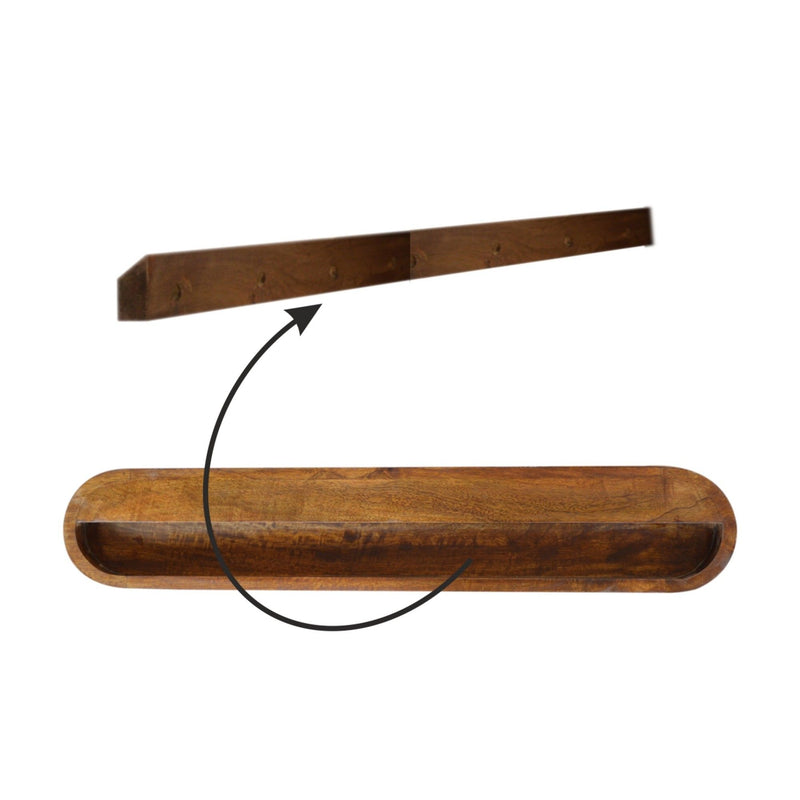 London - Floating Console - Chestnut - R&R Furniture Gallery (Fountain Valley, CA)
