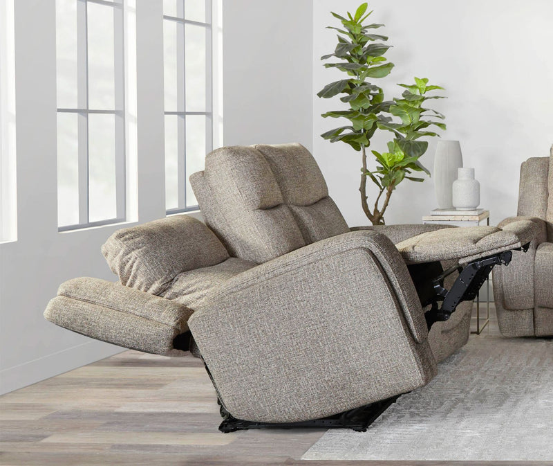 Penfield - Power Zero G Console Loveseat With Heat, Massage & Speaker P3 - Frappe - R&R Furniture Gallery (Fountain Valley, CA)