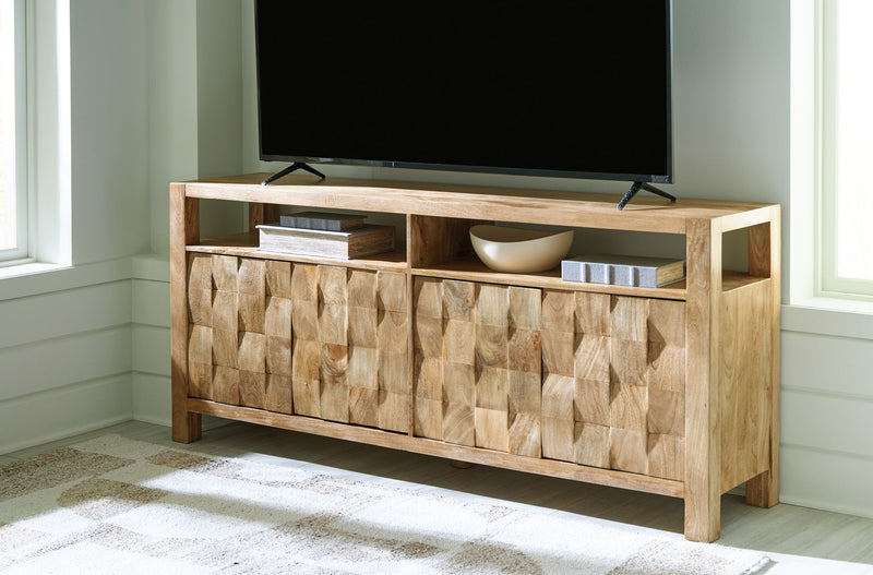 Hudwick - Accent Cabinet - Natural Brown - R&R Furniture Gallery (Fountain Valley, CA)