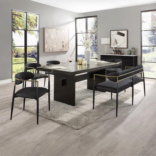 Jaramillo - Chenille Bench - R&R Furniture Gallery (Fountain Valley, CA)