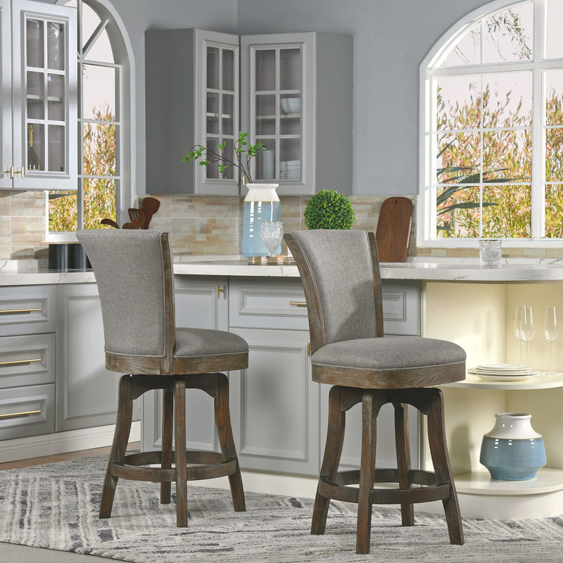 Henry - Armless Swivel Counter Height Bar Stool - R&R Furniture Gallery (Fountain Valley, CA)