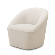 Anson - Swivel Chair With Soft Rounded Back - Off White - R&R Furniture Gallery (Fountain Valley, CA)