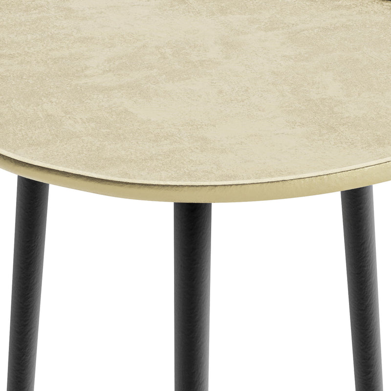 Tanner - Metal Side Table - Gold - R&R Furniture Gallery (Fountain Valley, CA)