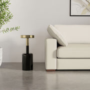 Frannie - Side Table - Gold / Black - R&R Furniture Gallery (Fountain Valley, CA)