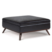 Owen - Multifunctional Square Coffee Table Storage Ottoman - R&R Furniture Gallery (Fountain Valley, CA)