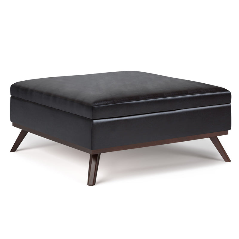 Owen - Multifunctional Square Coffee Table Storage Ottoman - R&R Furniture Gallery (Fountain Valley, CA)