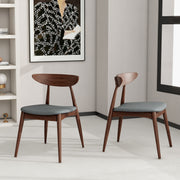 Retro Dining Chairs With Ergonomic Back (Set of 2) - R&R Furniture Gallery (Fountain Valley, CA)