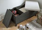 Yarlow - Storage Bench - Dark Gray - R&R Furniture Gallery (Fountain Valley, CA)