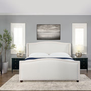 Carmen - Upholstered Wingback Panel Bed Frame - R&R Furniture Gallery (Fountain Valley, CA)