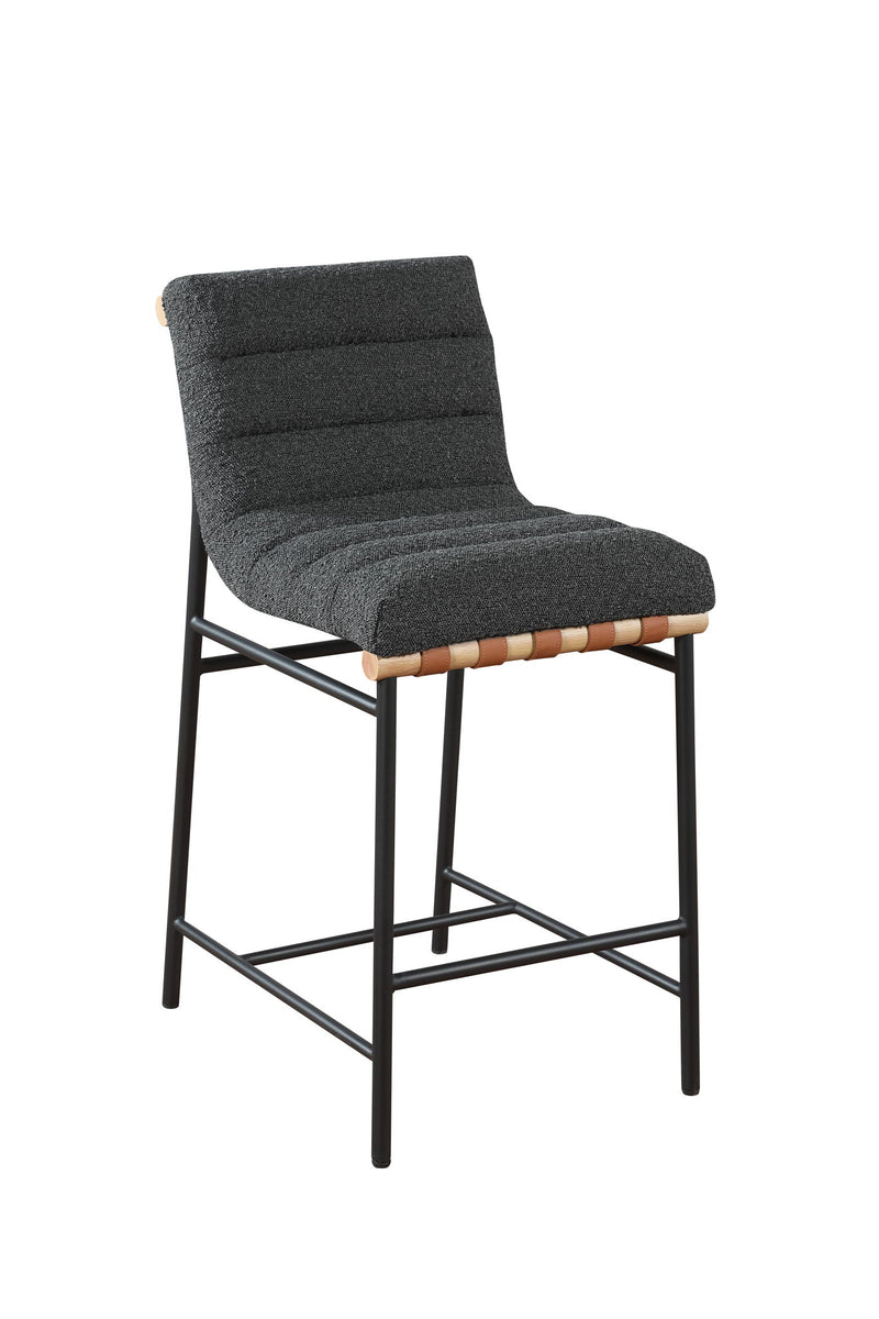 Lahni - 17" Boucle Fabric Counter Height Chair - R&R Furniture Gallery (Fountain Valley, CA)