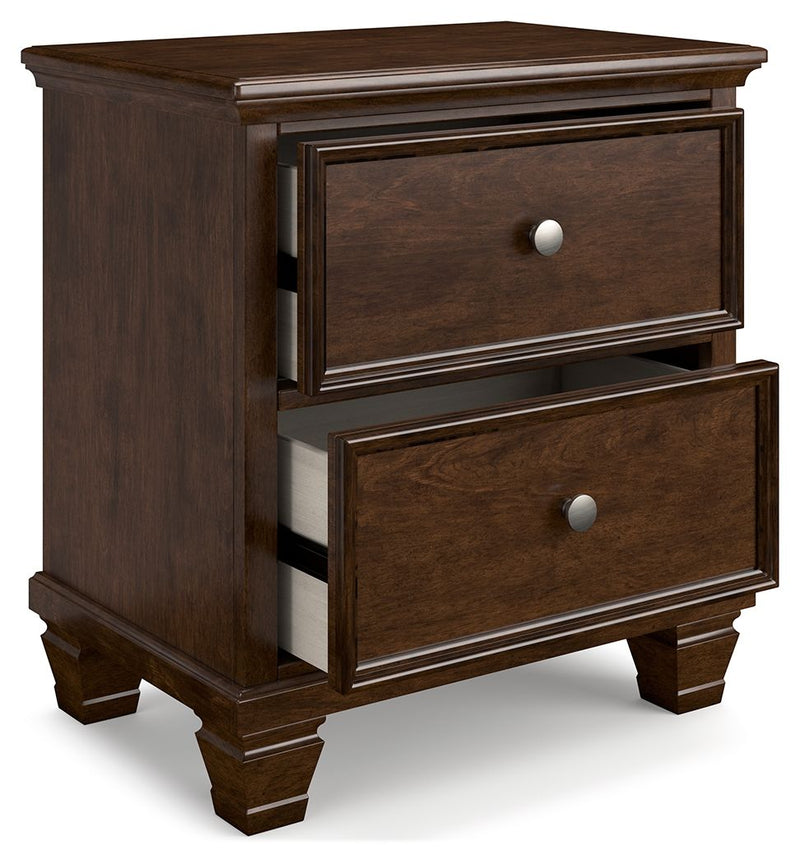 Danabrin - Two Drawer Nightstand - Brown - R&R Furniture Gallery (Fountain Valley, CA)