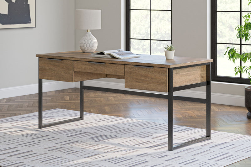 Montia - Home Office Desk - Light Brown - R&R Furniture Gallery (Fountain Valley, CA)
