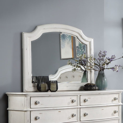 Jaqueline - Mirror - Antique White - R&R Furniture Gallery (Fountain Valley, CA)