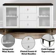 Carena - Server - White & Brown - R&R Furniture Gallery (Fountain Valley, CA)