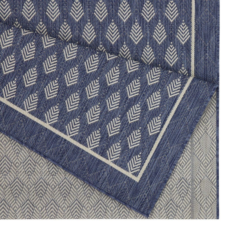 Sunshine - 5'3" X 7'3" Indoor & Outdoor Area Rug - Blue - R&R Furniture Gallery (Fountain Valley, CA)