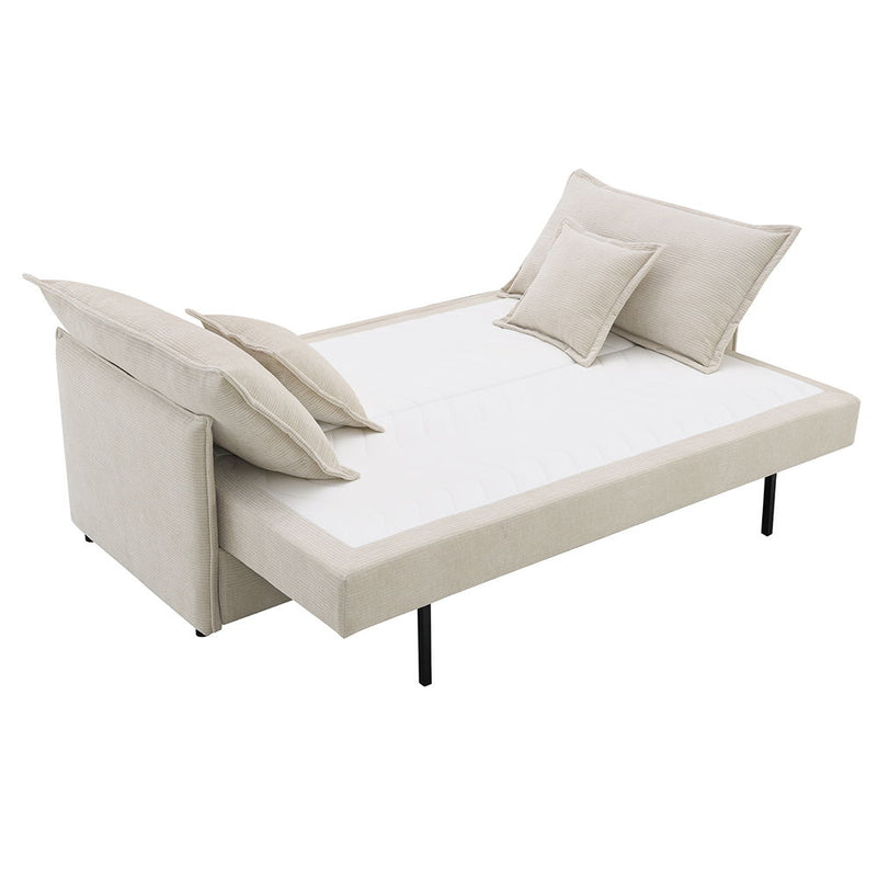 Elisea - Sofa With Sleeper - Beige Fabirc - R&R Furniture Gallery (Fountain Valley, CA)